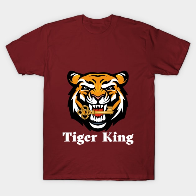 Tiger King Cat T-Shirt by Art-Julia